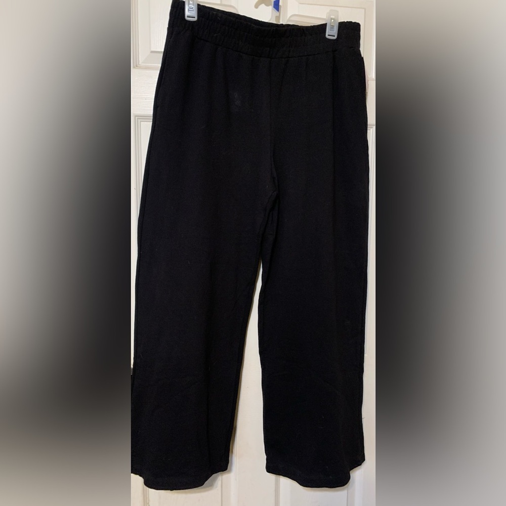 Classic Black Wide-Leg Pants